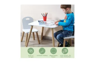 Mesa infantil Kesper con 2 sillas