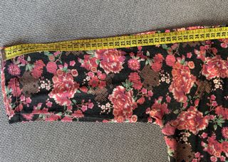 Camiseta floral manga 3/4 algodón Talla S