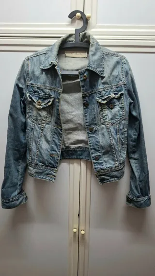 Cazadora tejana Trf denim