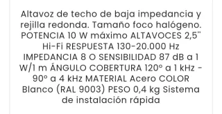 4 Altavoces Techo Fonestar