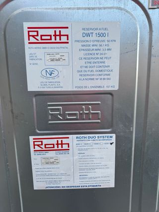 Depósito aluminio 1500L