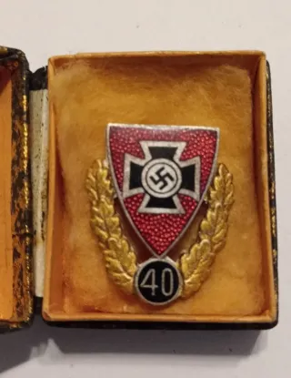 Militaria Pin NSRKB Werhmacht com caixa original