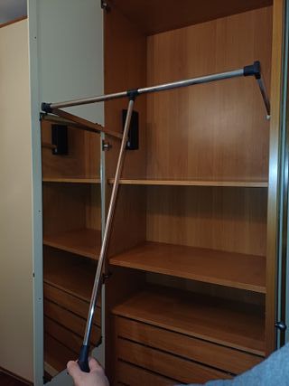 Armadio 6 ante legno beige e marrone