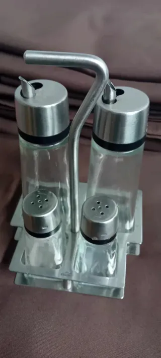 Set de vinagrera y salero