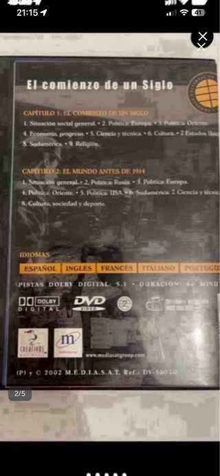 DVD El Siglo XX (1890-2003) - 6 Discos