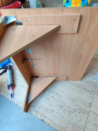 Mesa de pared madera 54x75