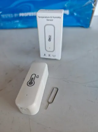 Sensor Temperatura y Humedad WiFi Blanco