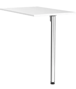 Mesa Plegable Pared Blanca y Cromada