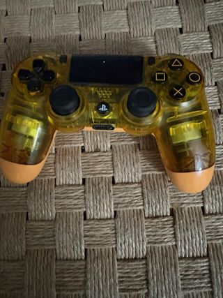 Mando PS4 Transparente Amarillo