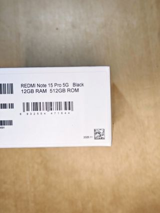 Redmi Note 15 Pro 5G 12/512GB Nero sigillato