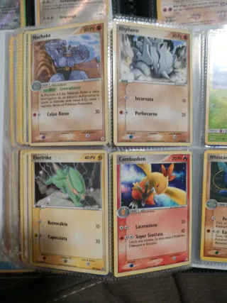 Carte Pokémon Serie EX varie espansioni