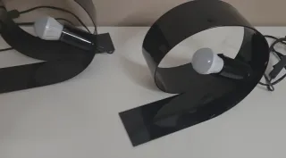 Lámpara de mesa moderna negra