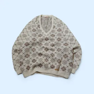 Maglione Vintage Matras Lana Mohair Argyle