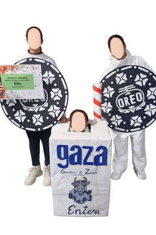 Disfraz Oreo y Leche Entera