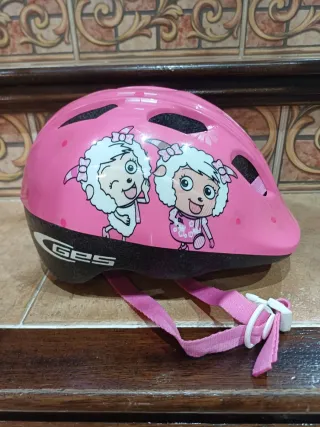 Casco bici niña rosa
