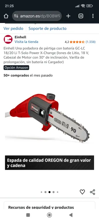 Podadora a batería Einhell GC-LC 18/20 Li
