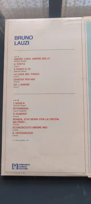 Vinile 33 bruno lauzi