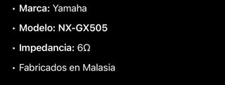 Altavoces Yamaha Marrones y Grises