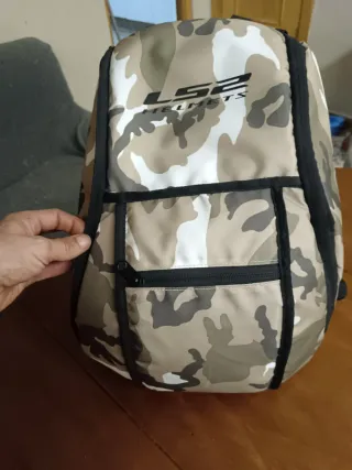 Casco Moto Scorpion + Mochila