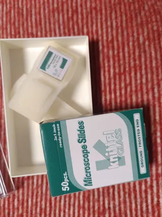 Kit Portaobjetos y Cubreobjetos Microscopio