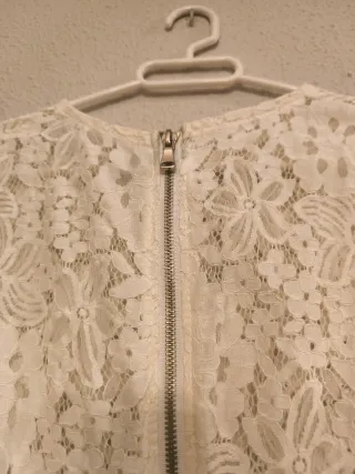 Camisa blonda blanca talla 38