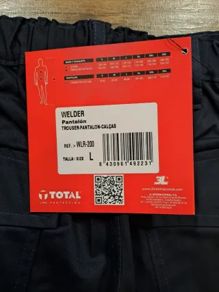 Lote 7 pantalones soldador FIRE LINE Talla L