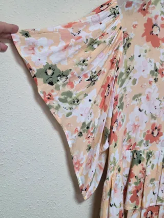 Blusa floral manga corta