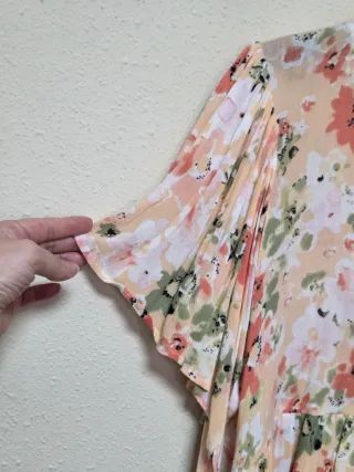 Blusa floral manga corta