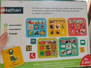 Juego Loto de la Granja Nathan