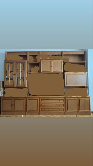 Mueble de salón con vitrina. REBAJADO