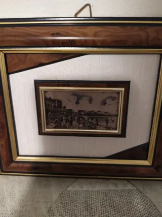 Coppia Quadretti Scene Cittadine