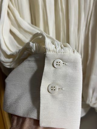 Blusa Zara Drapeada Hombros Colección Limitada