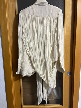 Blusa Zara Drapeada Hombros Colección Limitada