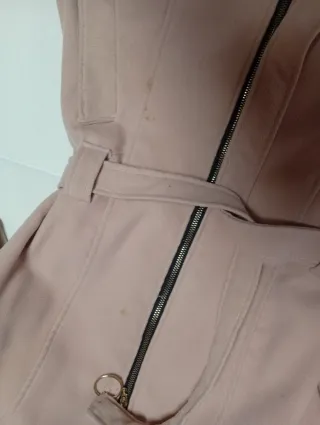 Abrigo rosita palo con cinturón, entallado