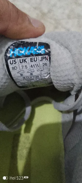 Zapatillas Hoka Clifton 9 Gris/Azul