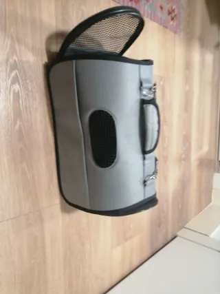 Transportín Mascotas Pequeñas Gris