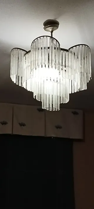 Lámpara de cristal colgante