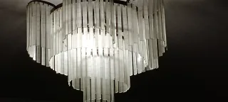 Lámpara de cristal colgante