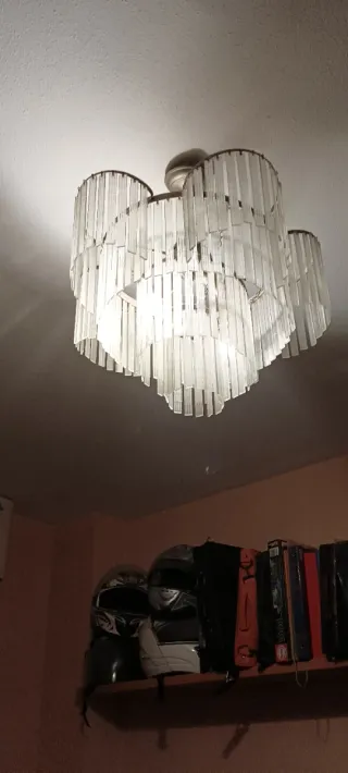 Lámpara de cristal colgante