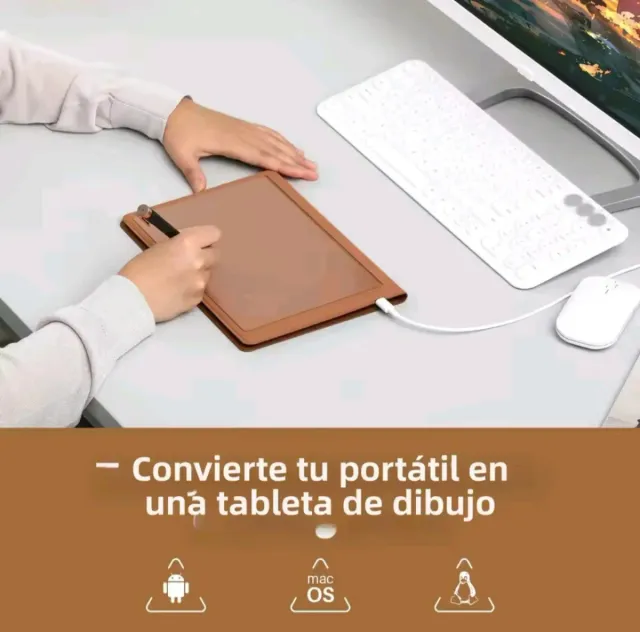 Cuaderno dibujo Inteligente Huion Note con Pencil