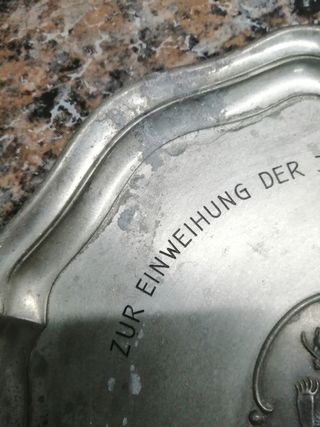 Prato antigo parede Jugendherberge Zermatt 1955 ,