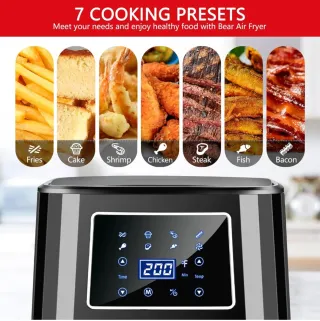 Freidora sin aceite Bear 5,5 L 1700W