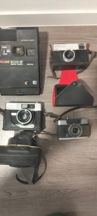 Lote 4 Cámaras Fotos Antiguas Kodak y Werlisa
