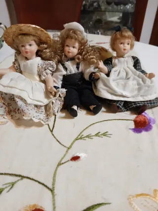 Bambole in ceramica vintage