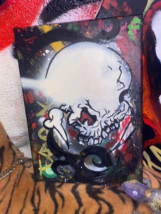 Arte Pintura Calavera Spray