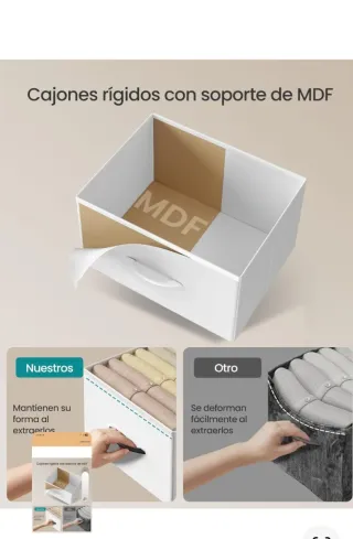 Cómoda SONGMICS 5 Cajones Tela Metal