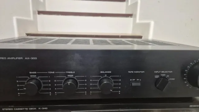 Amplificador Yamaha AX-300 y Deck K-340