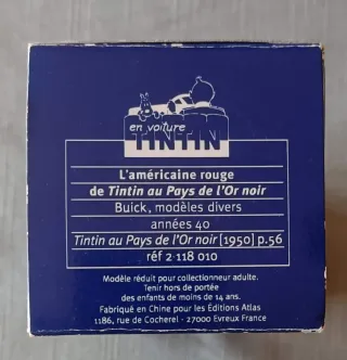 Tintin Coche 1/43 21 Taxi Simca Asunto Tornasol