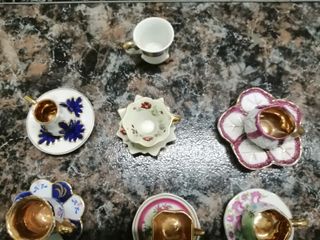Conjunto 7 chávenas antigas miniatura , ver fotos