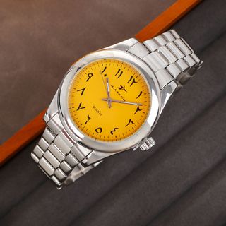 Reloj RICEGO Acero Inoxidable Cuarzo Amarillo